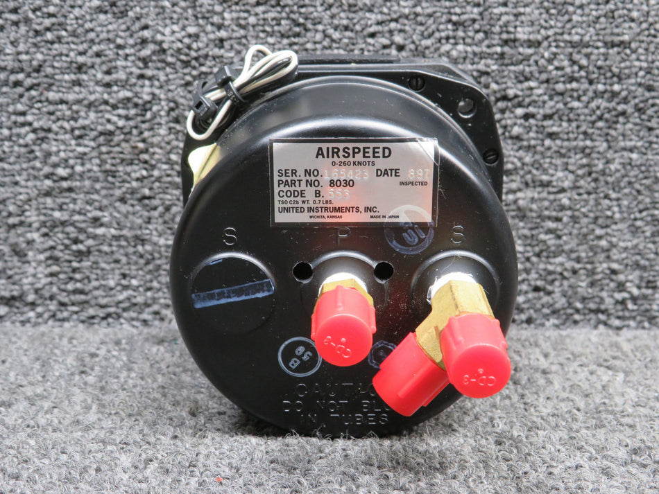 8030 (Alt: 115-384033-1) United Instruments Airspeed Indicator (Code: B.553)