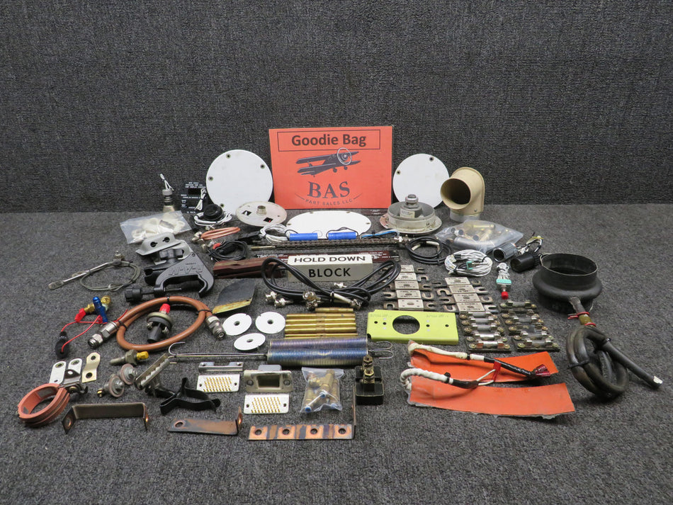 1997 Beechcraft A36 Goodie Bag with Switches, Lights, Plugs, Fuse Limiters, etc