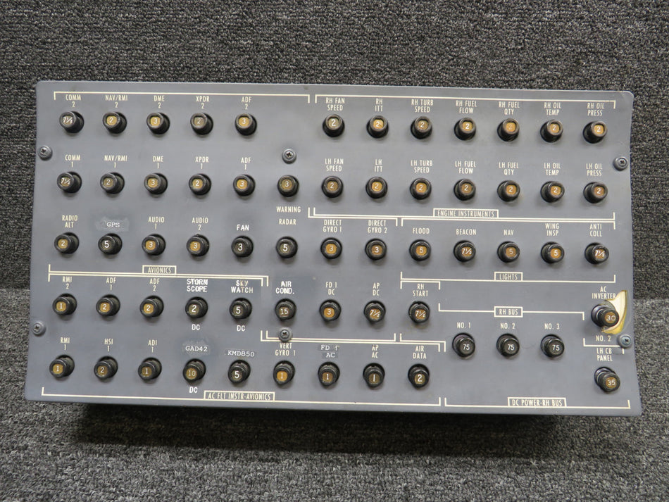 5518117-58 Cessna Citation 501 Circuit Breaker Panel