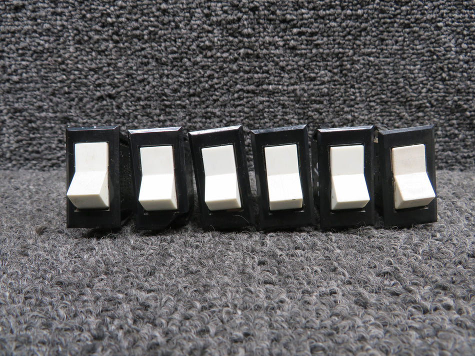 TA201-TW-B (Alt: S2160-1, S2160-2) Carling Rocker Switch (Set of 6)