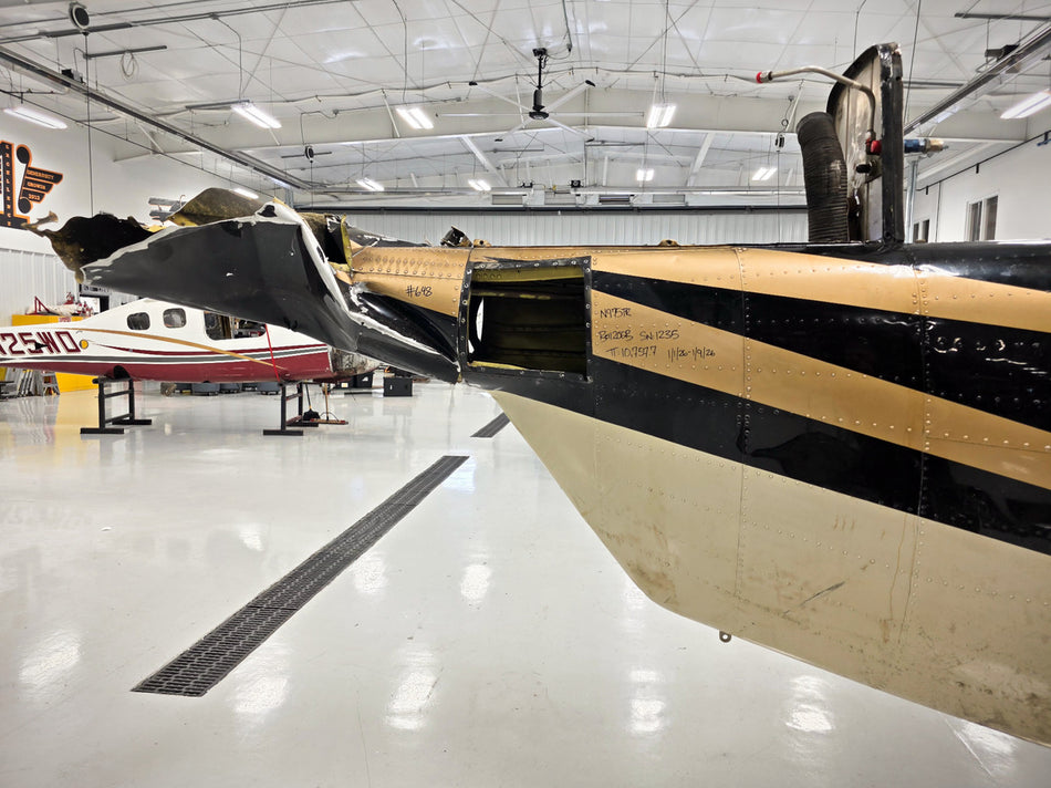 Bell 206B Fuselage with Bill of Sale, Data Tag, Airworthiness, and Logbooks