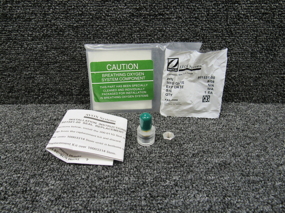 801581-00 Avox Replacement Seal Kit (New Old Stock)