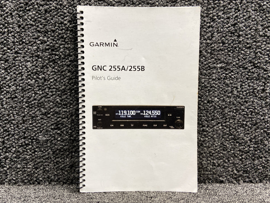 190-01182-01 Garmin GNC-255A, 255B Pilots Guide Booklet