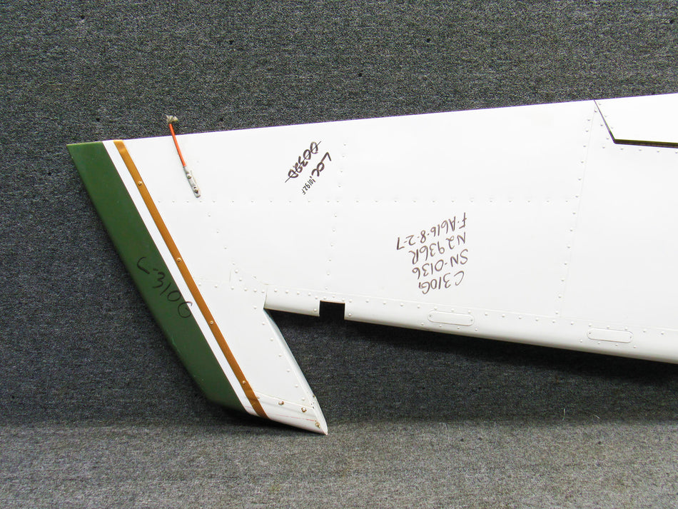 0831002-200 (Alt: 0831002-202) Cessna 310G Swept Tail Rudder and Tab Assembly