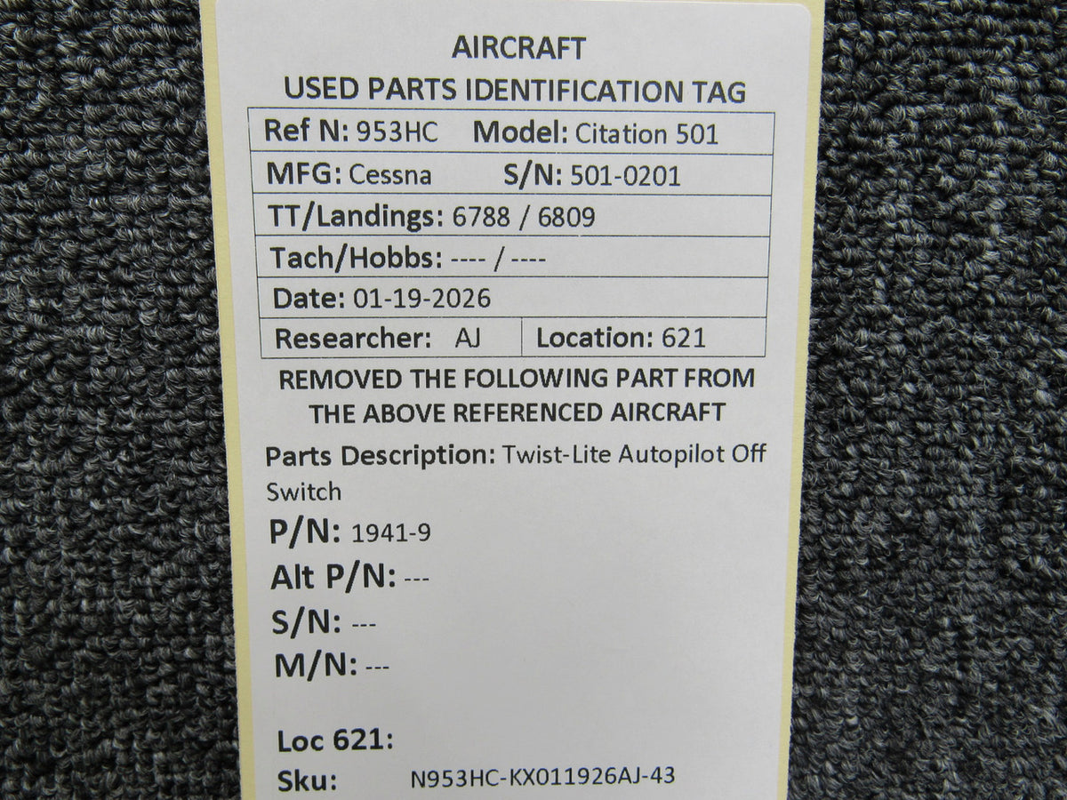 N953HC-KX011926AJ-43MB-N9
