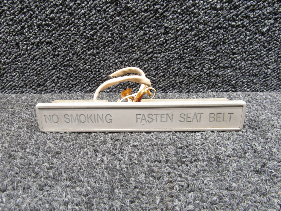 BR9206-501 Bruce Industries No Smoking Fasten Seat Belt Sign