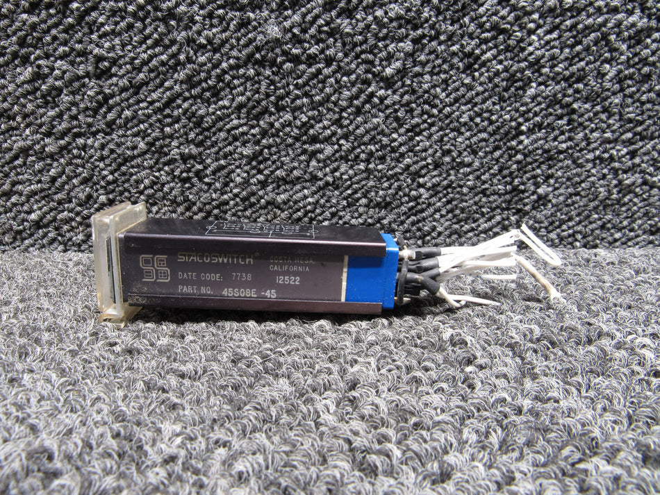 45S08E-45 Staco Switch Fire Push Switch with Cover