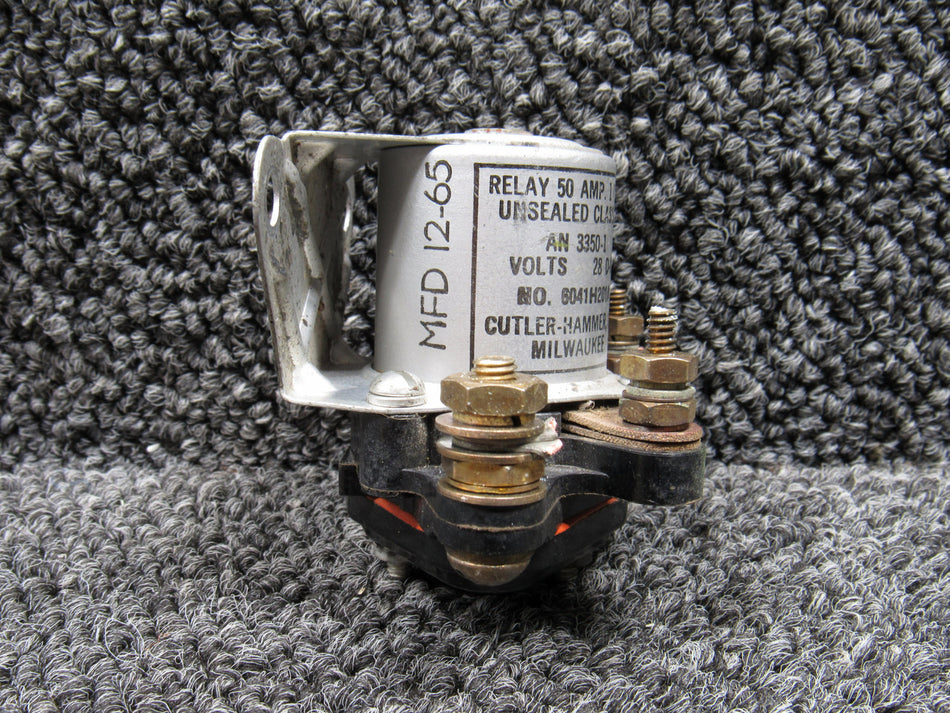 6041H201A (Alt: AN 3350-1) Cutler-Hammer Relay Assembly (28VDC) (50A)