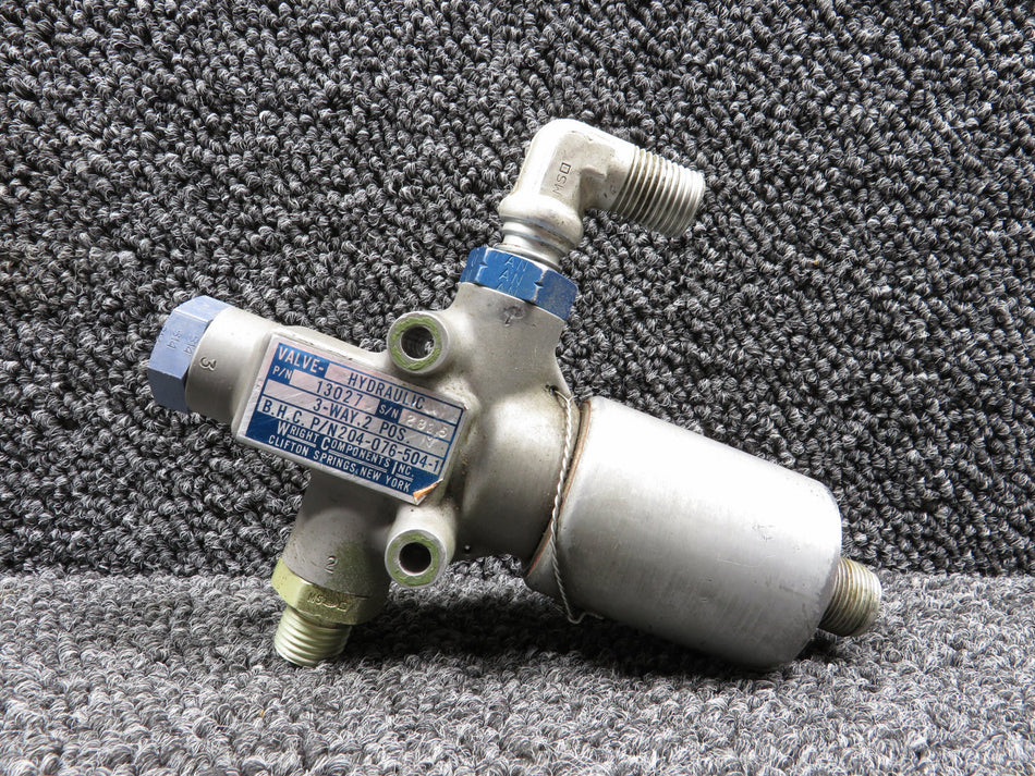13027 (Alt: 204-076-504-1) Wright Components 3-Way 2-Position Hydraulic Valve