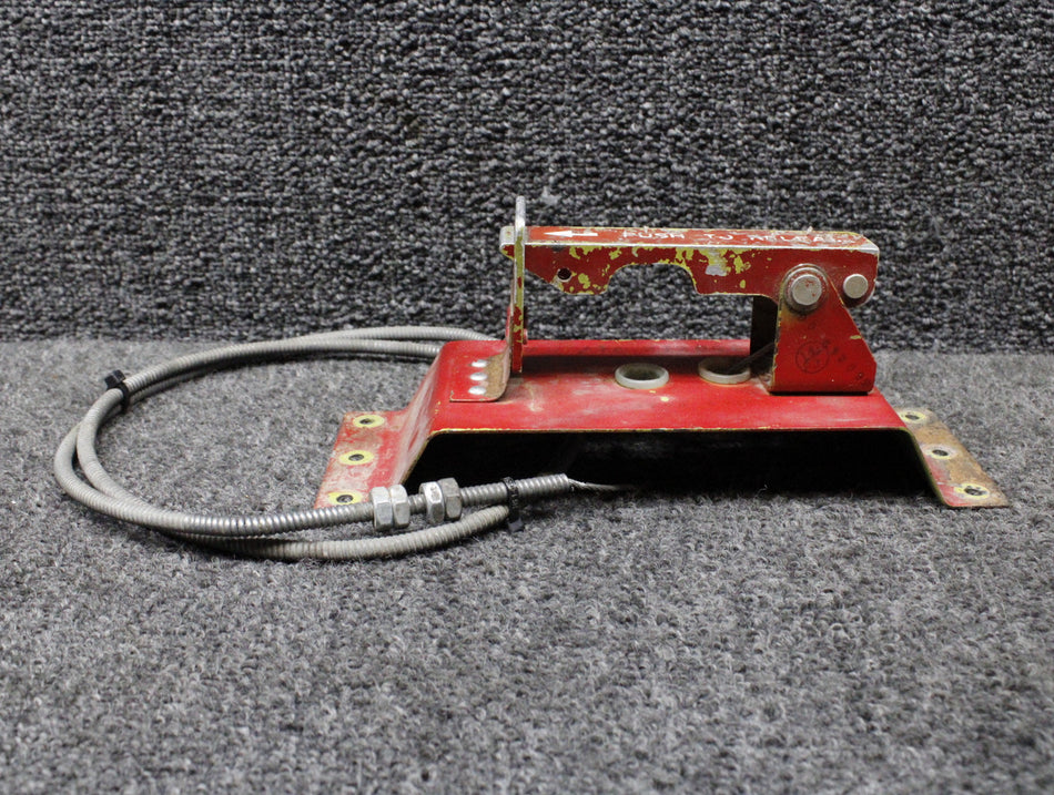 560249-001, 560249-005 Mooney M20K Emergency Gear Retract Lever w Support, Cable