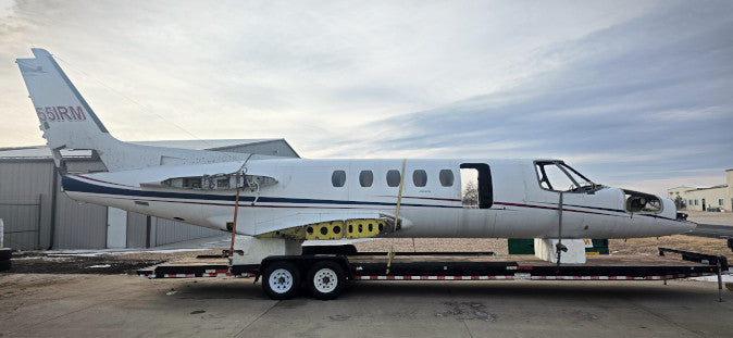 Cessna Citation 550 Fuselage with Bill of Sale, Data Tag, and Logs