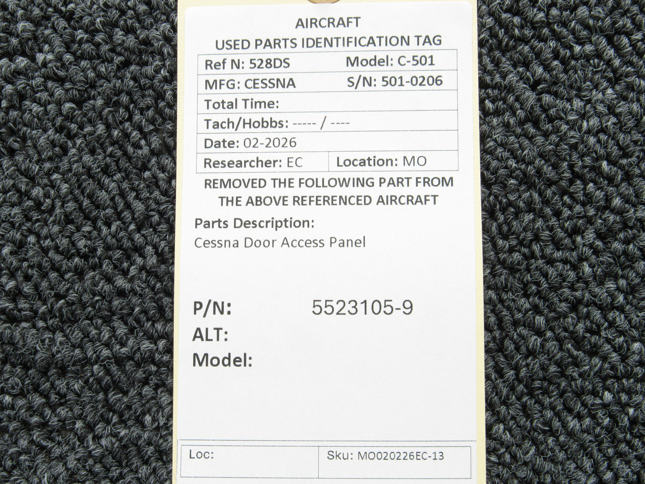 5523105-9 Cessna Door Access Panel – BAS Part Sales