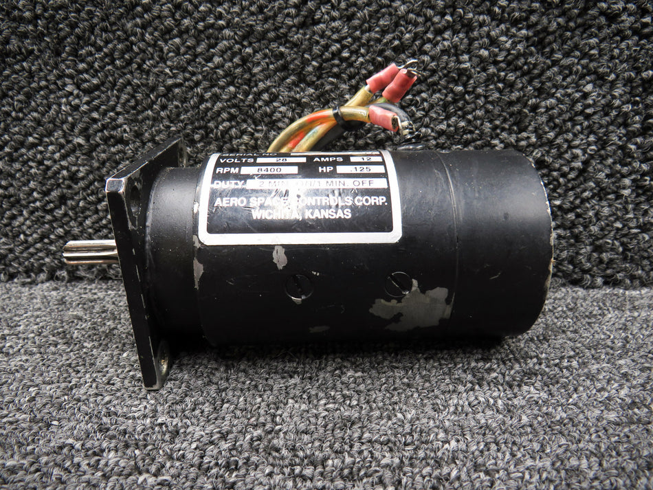 9910055-1 Aero Space Controls DC Flap Motor Assembly (Volts: 28, Amps: 12, Core)
