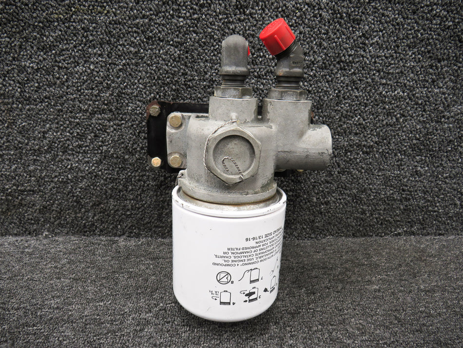 CH48103-1, 54J21078 Lycoming TIO-540-AE2A Spin On Oil Filter Housing Assembly