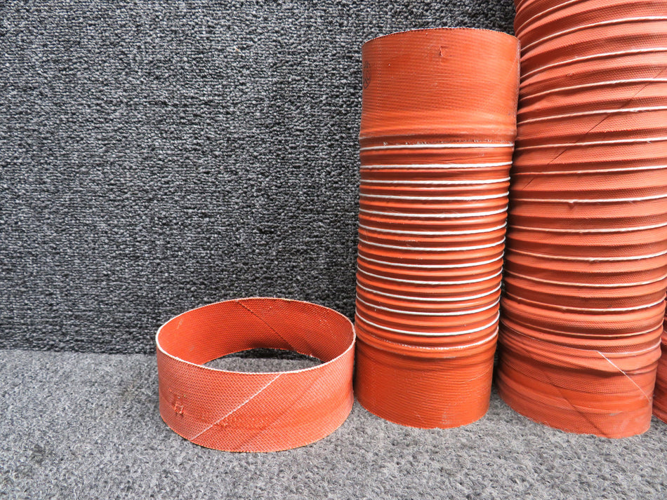 NAS1375A12SB080, NAS1375A12SB046 Bell 505 Heater Duct Hose Set of 3