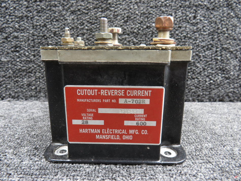 A-702R Hartman Reverse Current Cutout Assembly (Volts: 28)