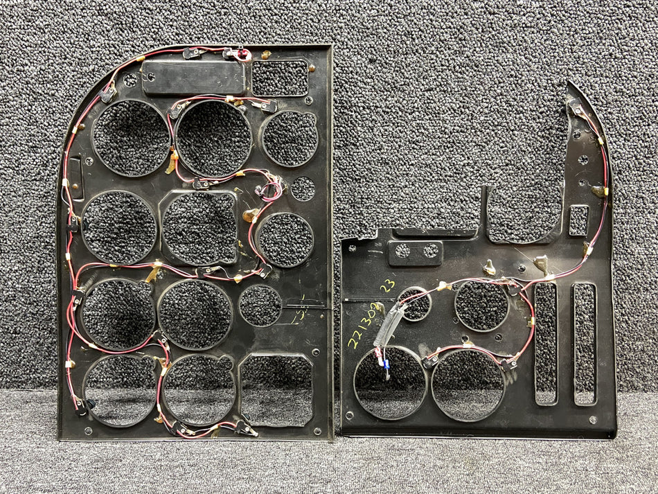 2213071-23-279, 2213073-55-279 Cessna 182R Instrument Panel Cover Set w Lights