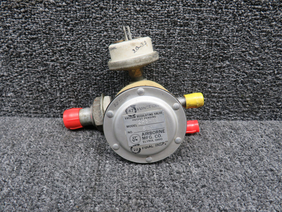 2H3-19 Piper PA28-181 Airborne Vacuum Regulating Valve Assembly