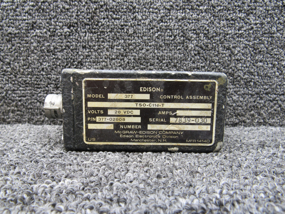 377-02808 McGraw-Edison 377 Fire Detection Controller