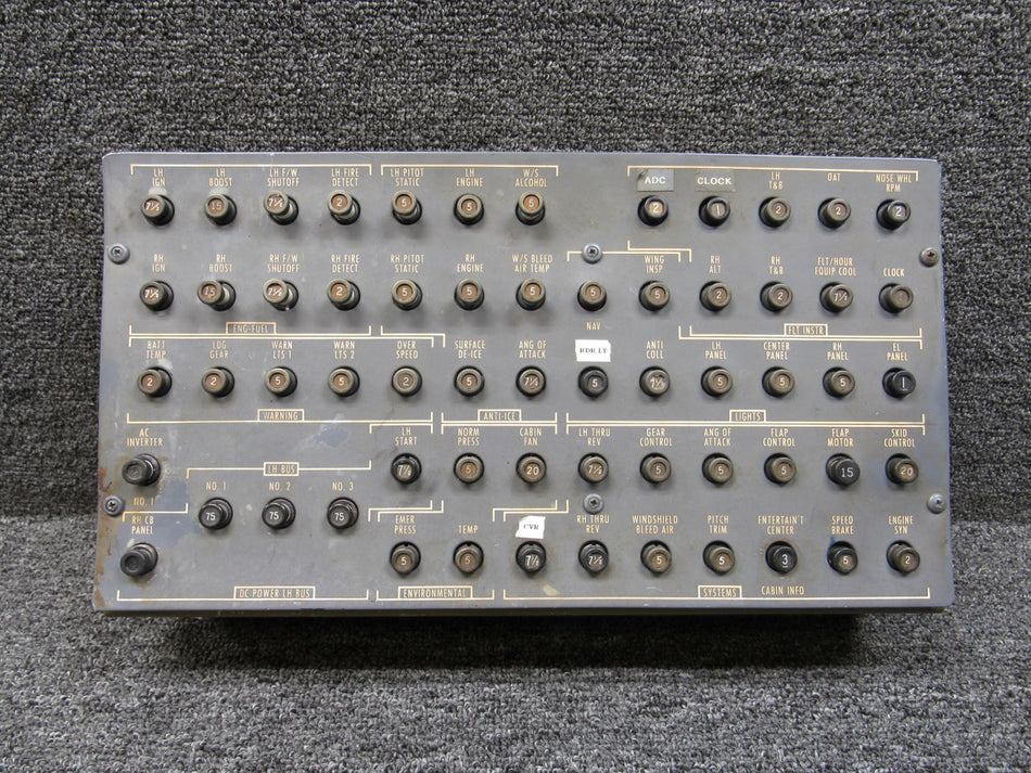 6518117-5, 5518171-37 Cessna Citation 550 Circuit Breaker Panel Assembly LH