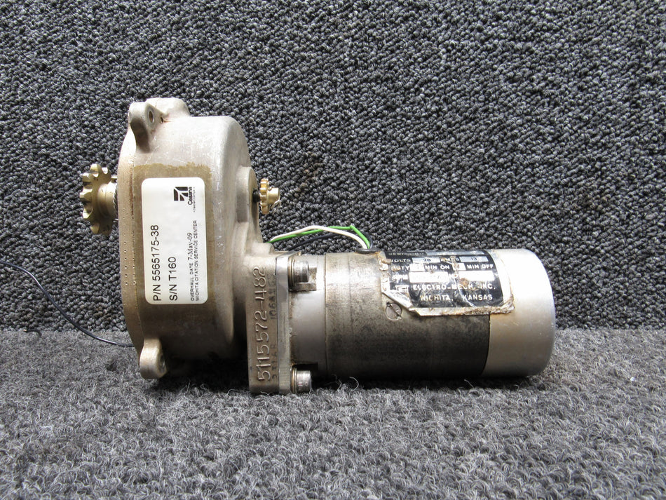 5565175-38 Cessna C-501 Flap Gear Box with D.C. Motor (28V, 13A)