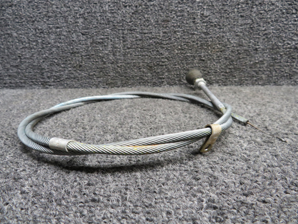 640257-019 Mooney M20J Parking Brake Control Cable (Length: 33-1/2")