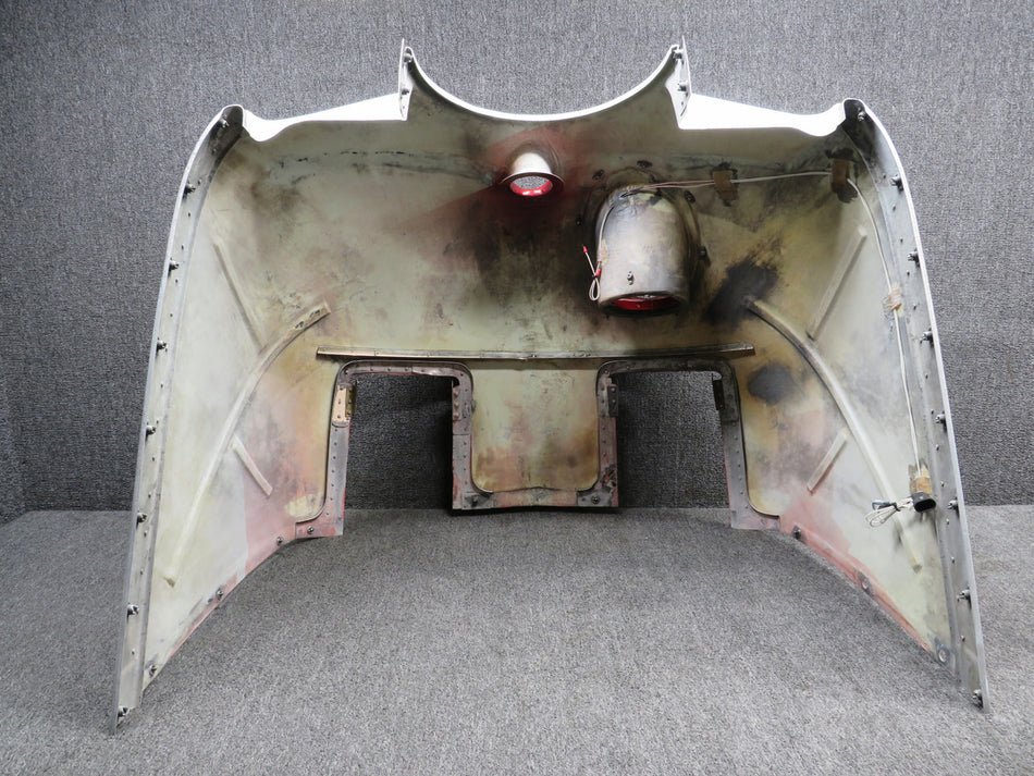 650180-503 Mooney M20J Lower Engine Cowling Assembly with Light Cutout