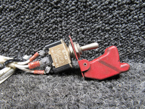 MS35058-21, 16115-1 Micro Switch 3-Position Toggle Switch with Red Guard