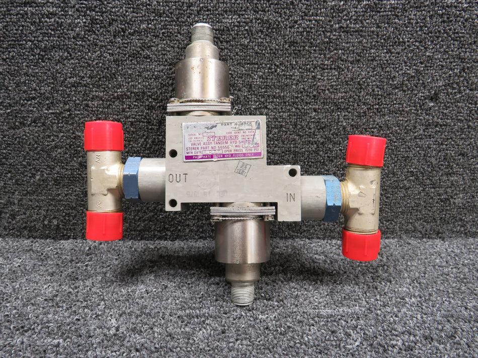 56550-4 (Alt: 9912114-4) Sterer Valve Center Hydraulic Shut-off Valve