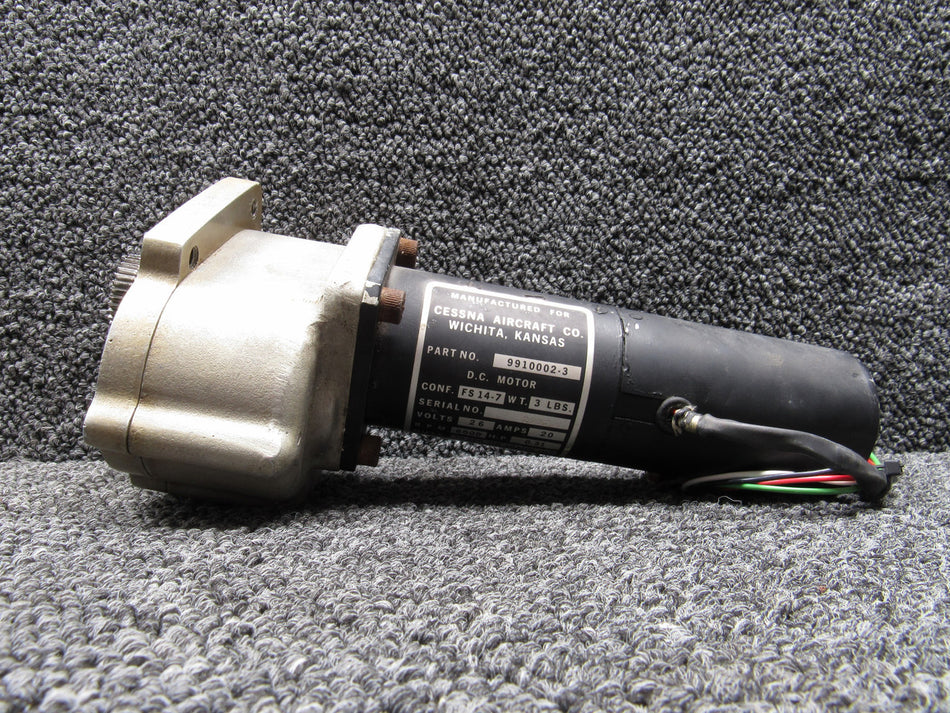 9910002-3 Aero Space Controls DC Motor with Reduction Unit (26V) (20Amps)