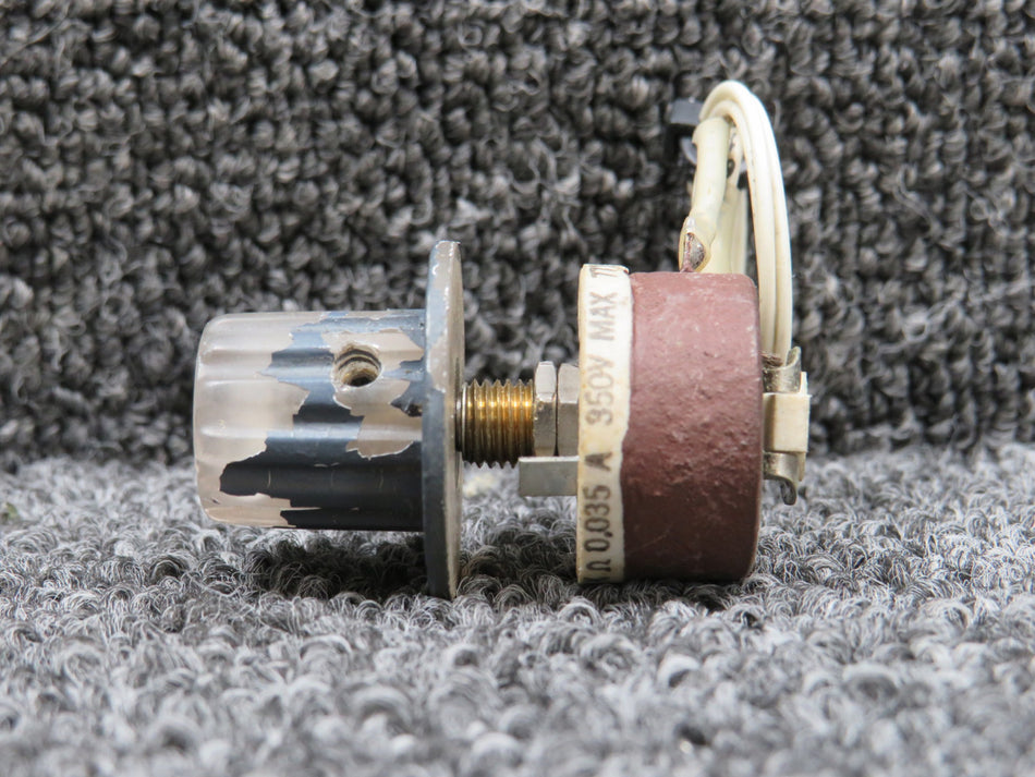 4191 Ohmite Rheostat Assembly with Knob (0.035 Amps, 350 Volts)