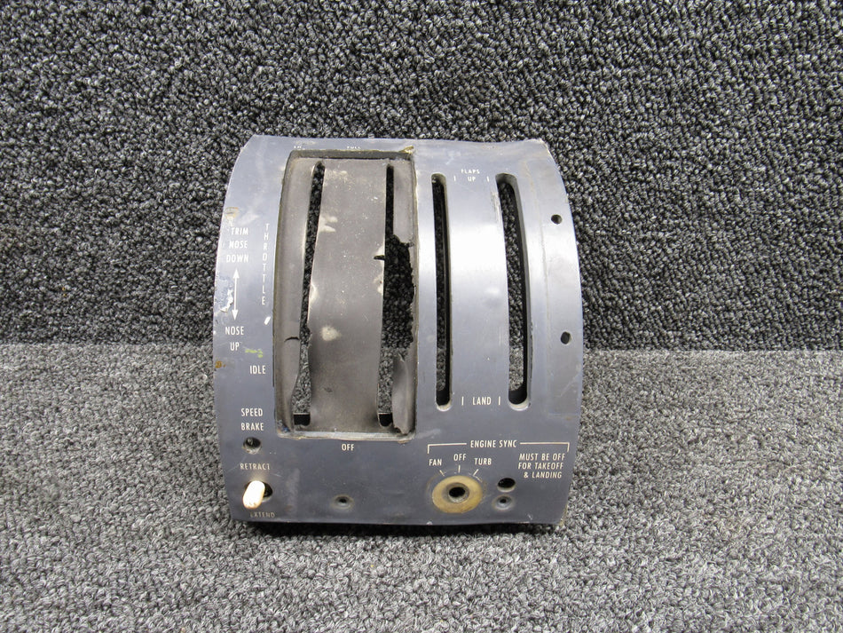 5518175-8 Cessna Citation 501SP Control Pedestal Throttle Cover Assembly