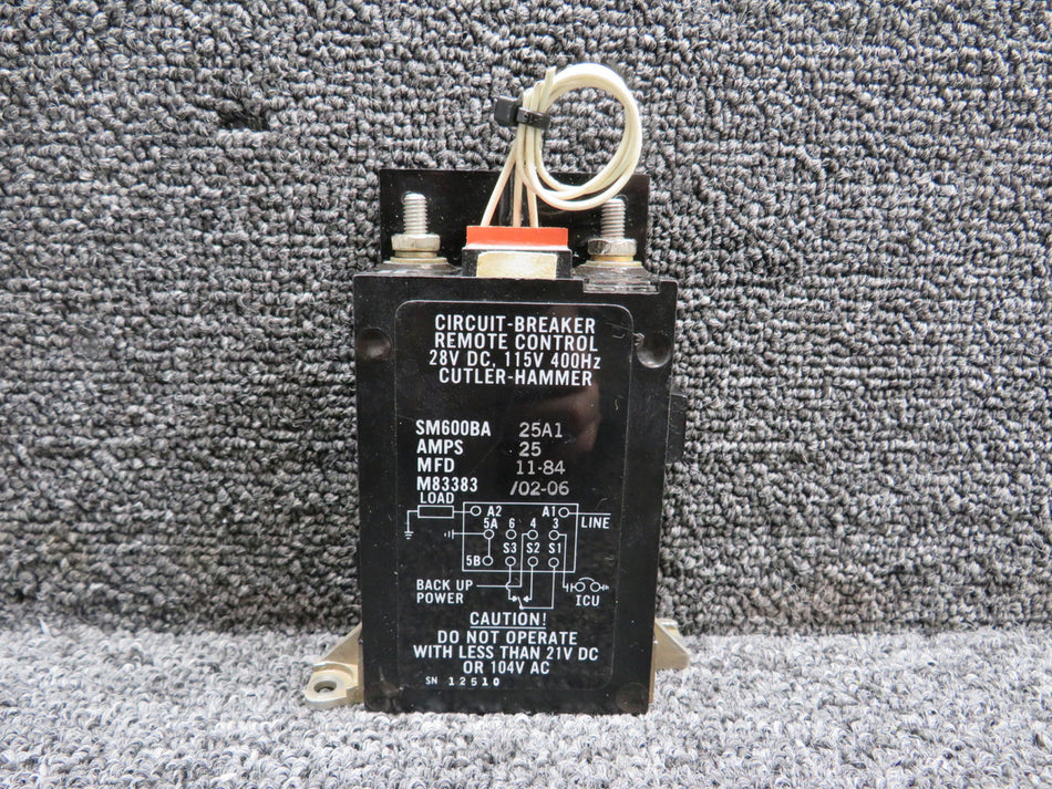 SM600BA-25A1 (Alt: M83383-02-06) Cutler-Hammer Circuit-Breaker Remote Control