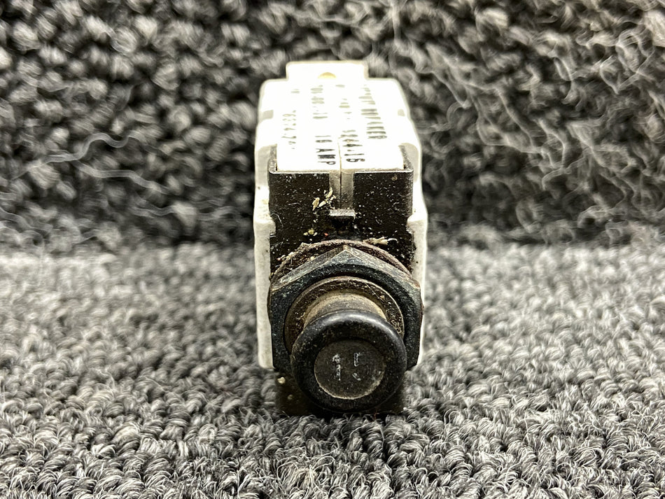 700-001-15 (Alt: MS25244-15) Mechanical Press to Reset Circuit Breaker (15A)