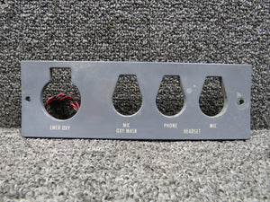 9914238-1 E-L Products Oxygen and Microphone Panel, Lighted LH