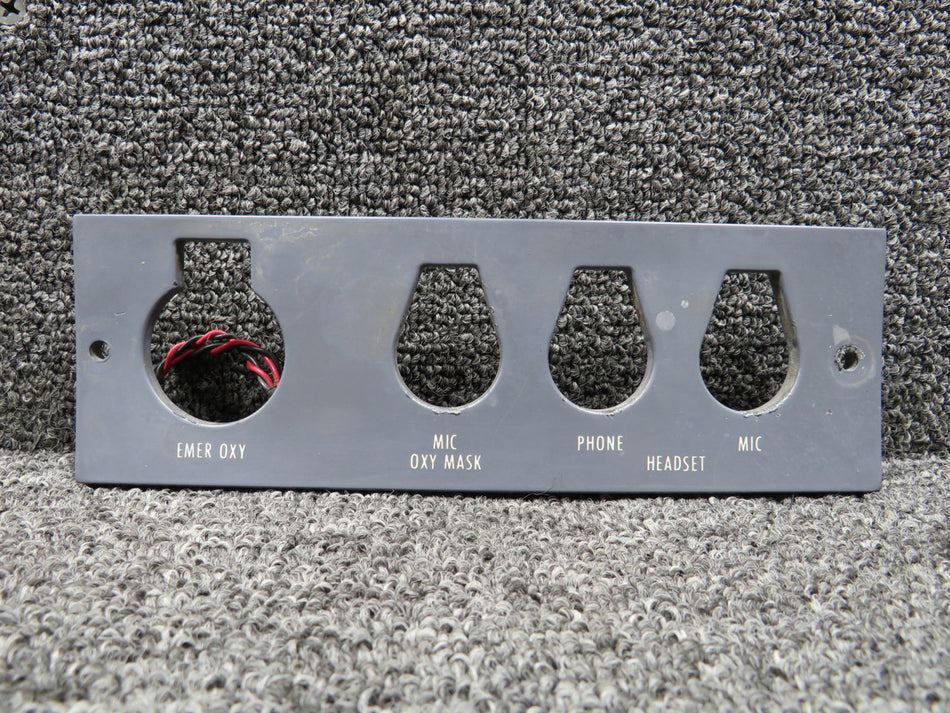 9914238-1 E-L Products Oxygen and Microphone Panel, Lighted LH