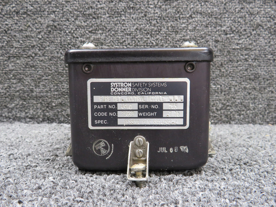 4940 (Alt: 9914092-2) Systron Donner Fire Detector Control Module