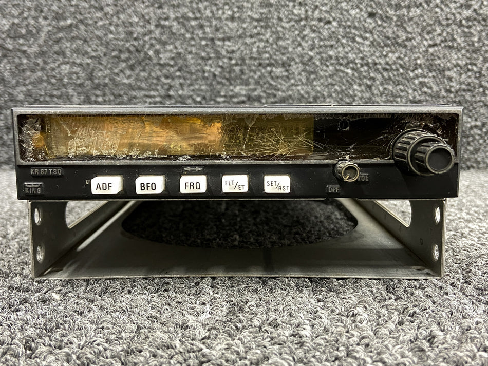 066-1072-00 King Radio KR-87 ADF Receiver Radio with Tray & Mods (14-28V, Core)