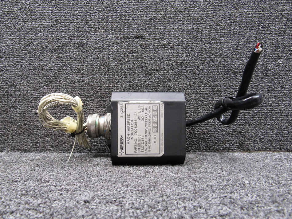 7005358-902 Sperry Flight Systems SI-225S Mach Airspeed Indicator Box (V: 28)
