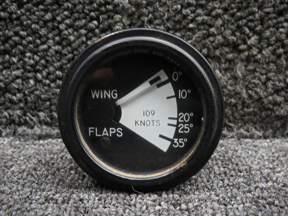 304AA (Alt: 824346) Rockwell 114 Stewart Warner Flap Indicator (Volts: 12)