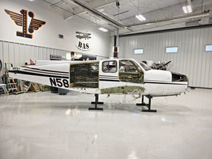 Beechcraft G58 Fuselage with Bill of Sale, Data Tag and Log Books