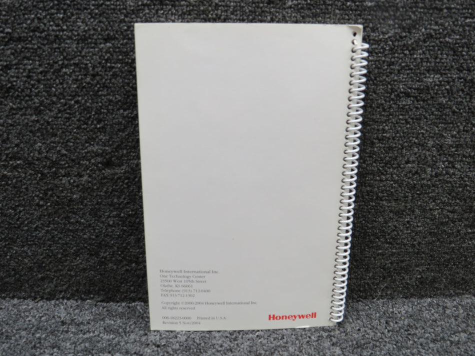 006-18223-0000 Honeywell, Bendix-King 2004 KMD-550-850 MFD Quick Reference