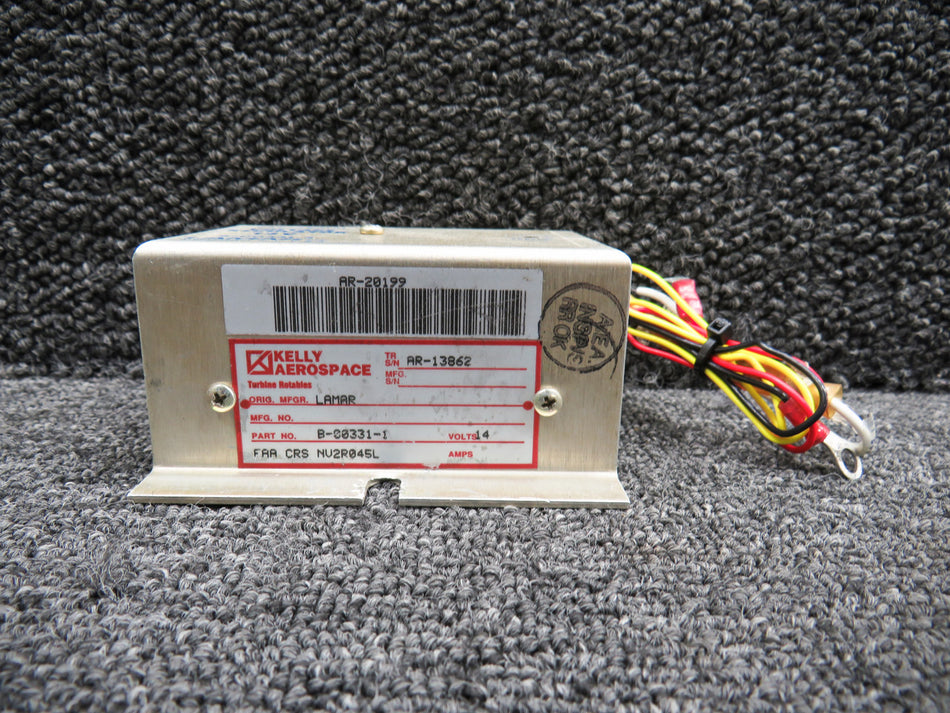 B-00331-2 (Alt: B-00331-1) Lamar Kelly Aerospace Voltage Regulator (Volts: 14)