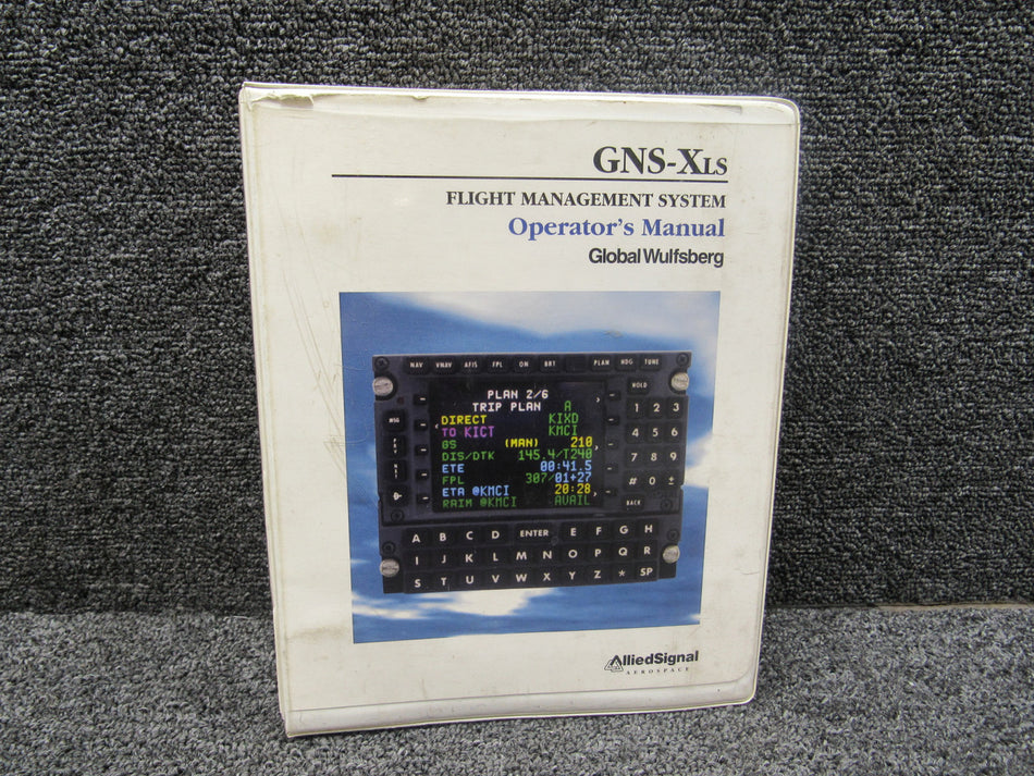 006-08845-0000 Allied Signal 2000 GNS-XLS Flight Management System Manual