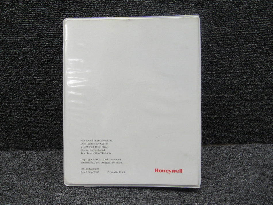006-18222-0000 Honeywell, Bendix-King 2005 KMD 550-850 MFD Pilots Guide