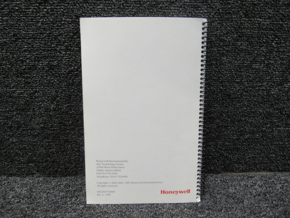 006-18273-0000 Honeywell, Bendix-King 2002 KTA970-KMH980 TCAS-MHAS Pilots Guide