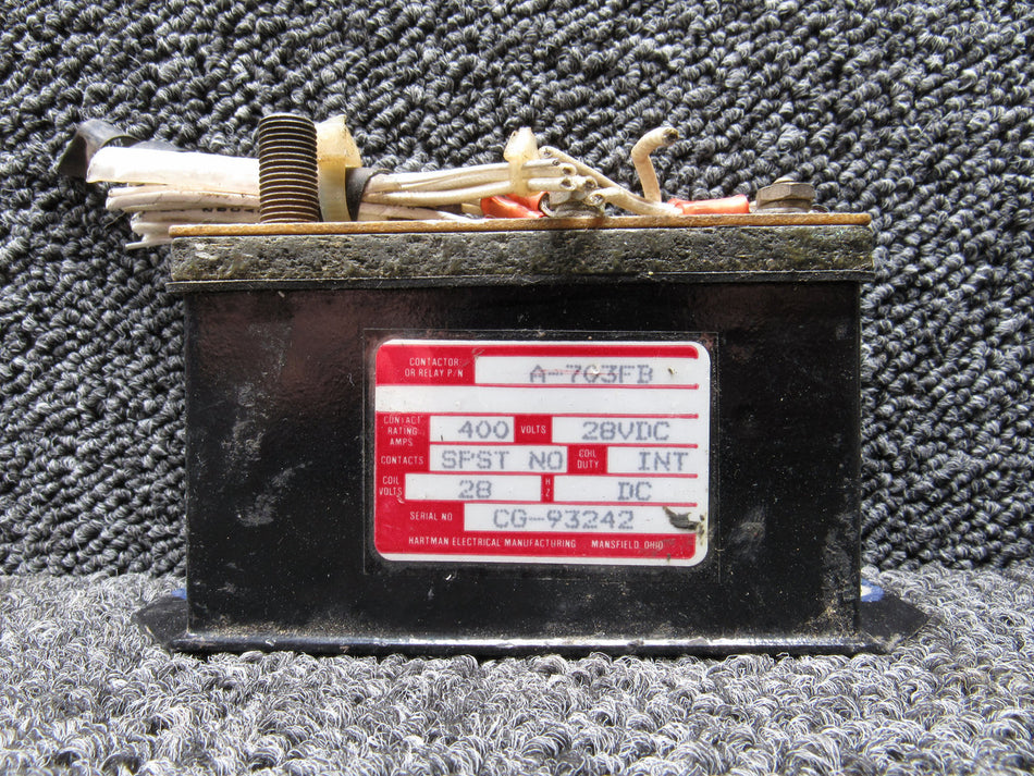 A-703FB Hartman Electrical Relay (Volts: 28, Amps: 400)