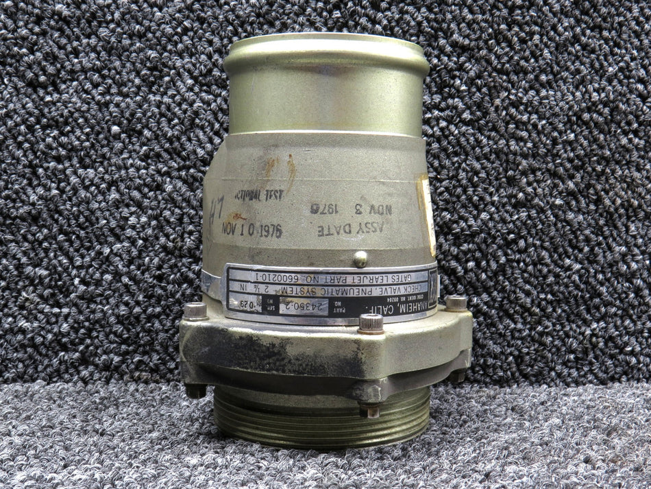 24350-2 (Alt: 6600210-1) Task Pneumatic System Check Valve