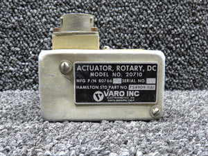 807661 (Alt: 754909-1A) Hamilton 20710 Rotary Actuator