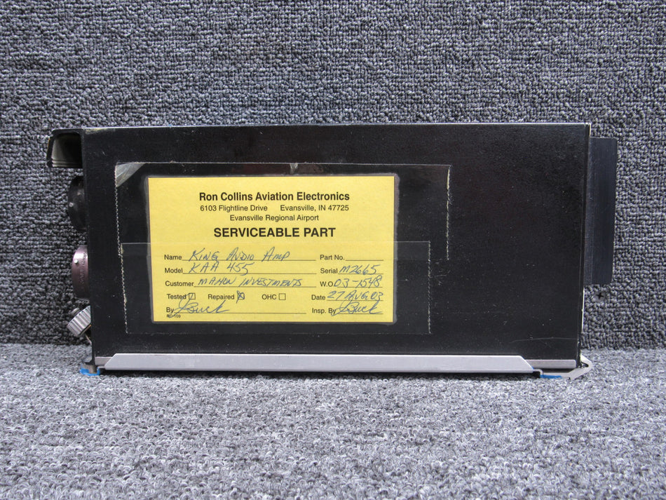 071-2007-01 King Radio KAA-455 Audio Control Systems with Modifications